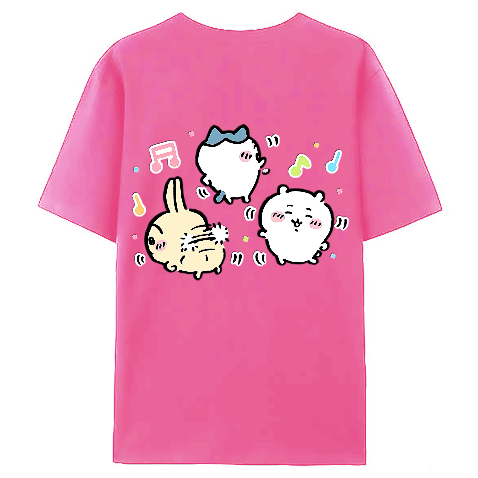（画像用） ちいかわ うさぎ Chii-kawa usagi レディース半袖Tシャツ(バックプリント)